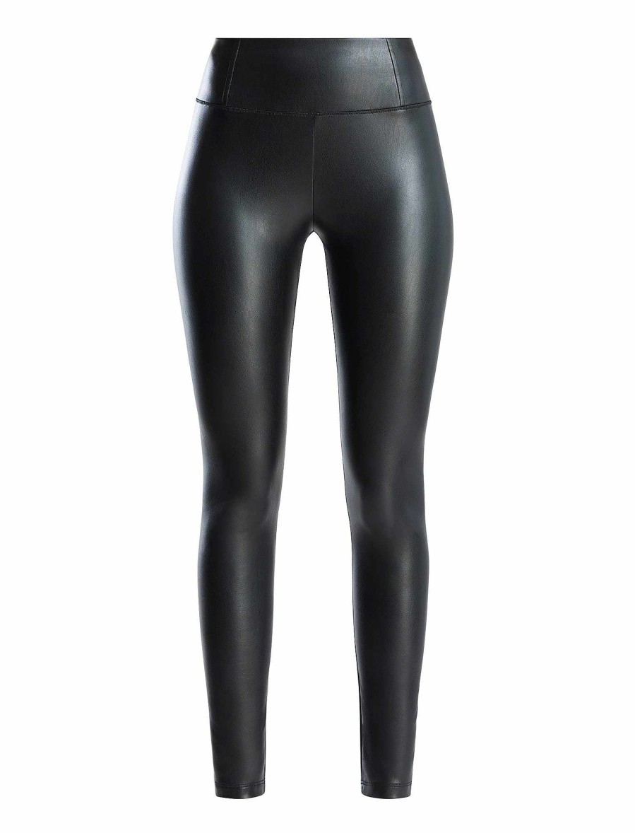 Vêtements BCBG | Legging En Simili Cuir Noir