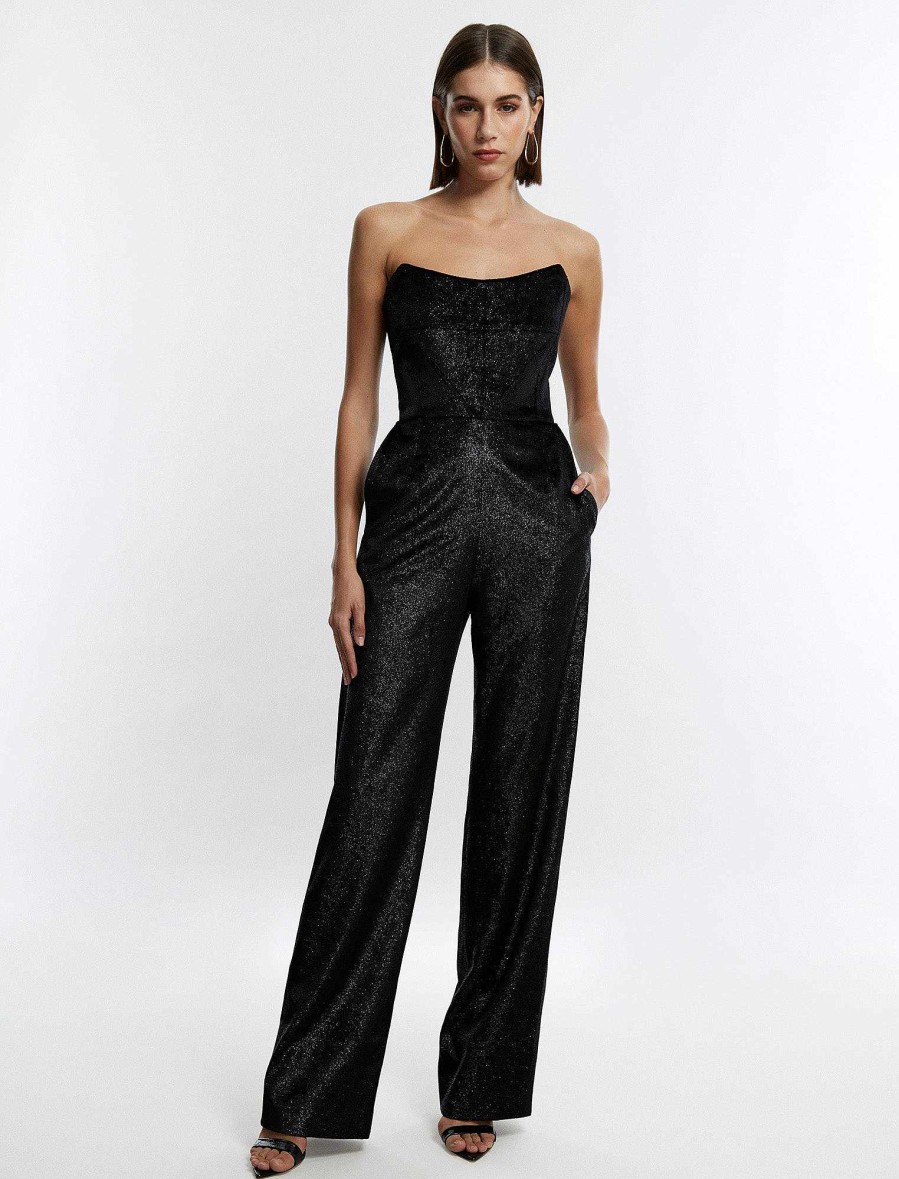 Vêtements BCBG | Combinaison Bustier Sans Bretelles De Jagger Beaute Noire