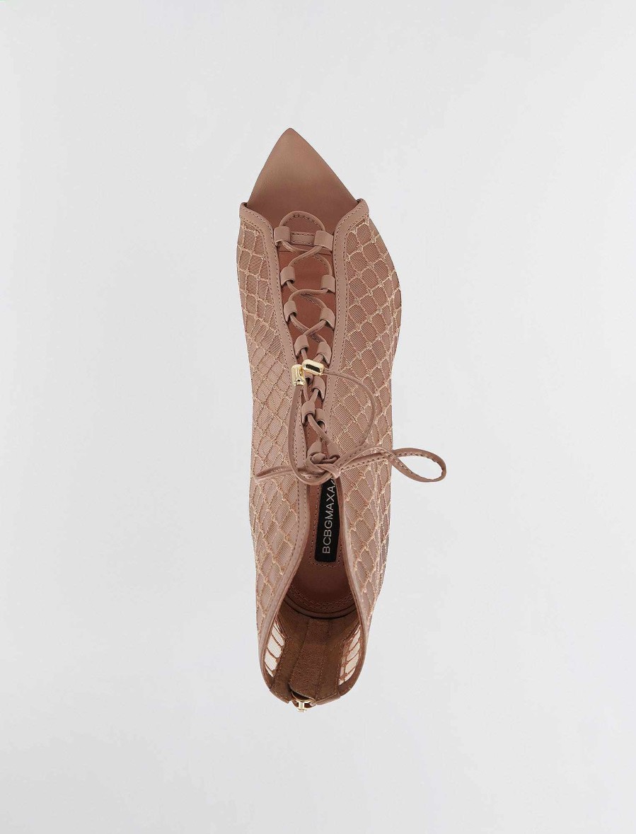 Chaussures BCBG | Bottine A Lacets En Resille Ellise Filet A Diamants Palomino