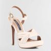 Chaussures BCBG | Sandale Ravil A Talon Plateforme Amande