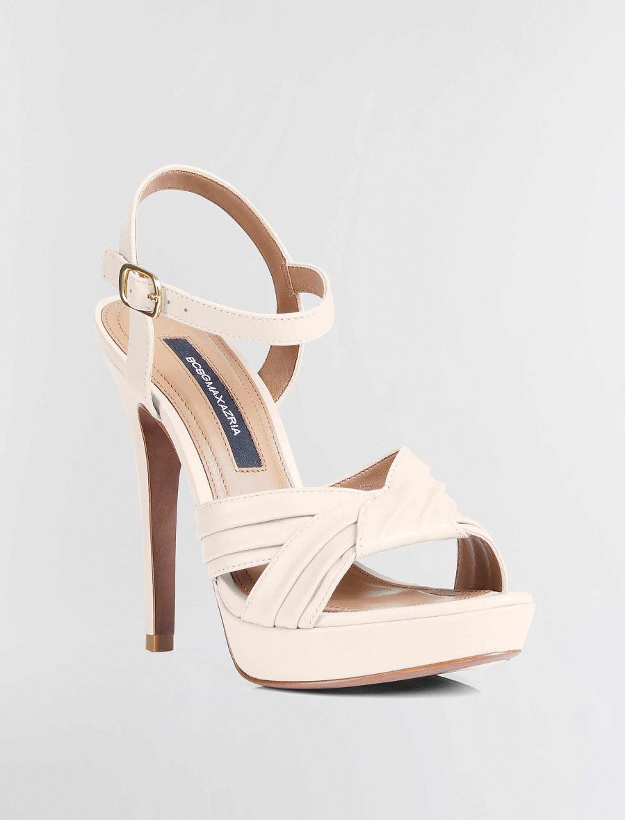 Chaussures BCBG | Sandale Ravil A Talon Plateforme Amande