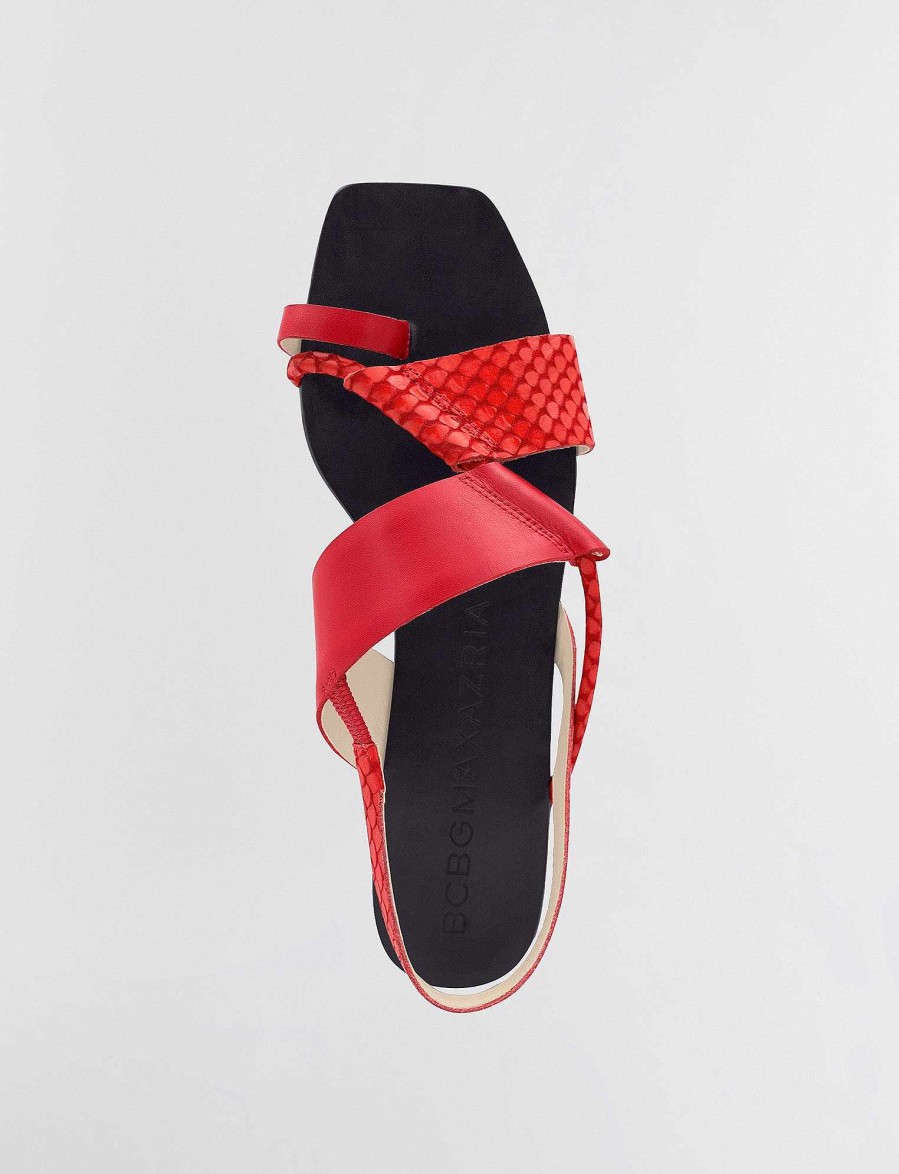 Chaussures BCBG | Sandale Plate Marlin Vermelho