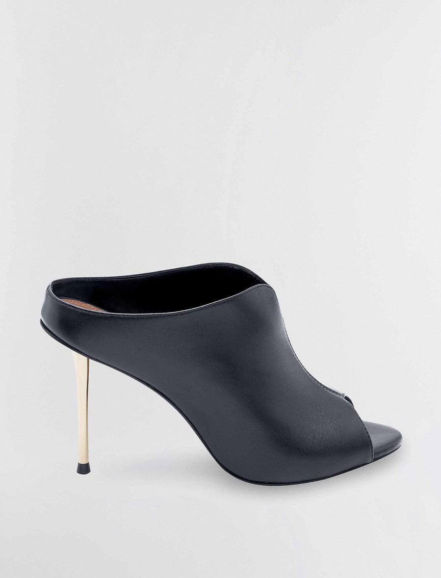 Chaussures BCBG | Sandale A Talons Mules Teela Noir