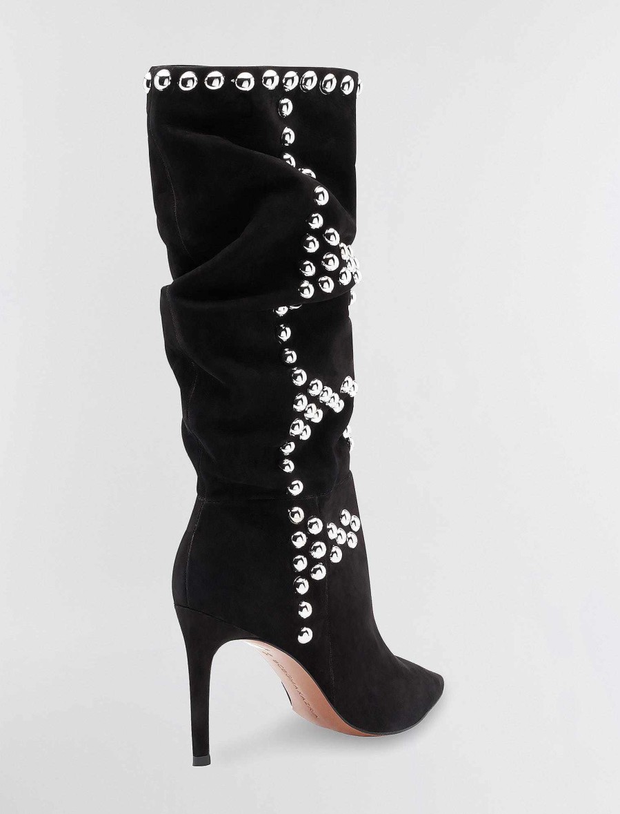 Chaussures BCBG | Bottes Cloutees Toni Noir