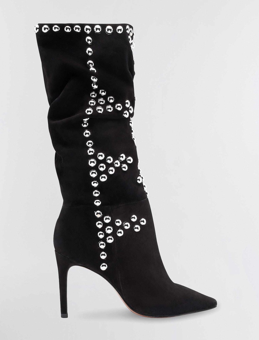 Chaussures BCBG | Bottes Cloutees Toni Noir