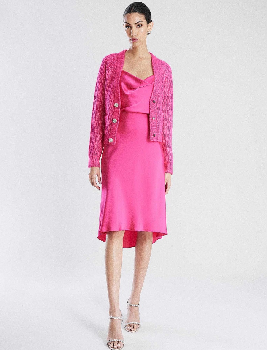 Vêtements BCBG | Cardigan A Manches Raglan Rose Passion