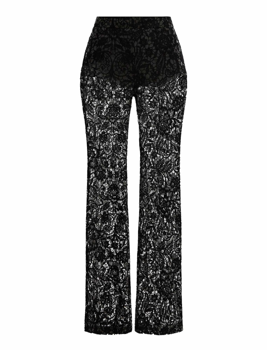 Vêtements BCBG | Pantalon En Dentelle Imprimee Beaute Noire